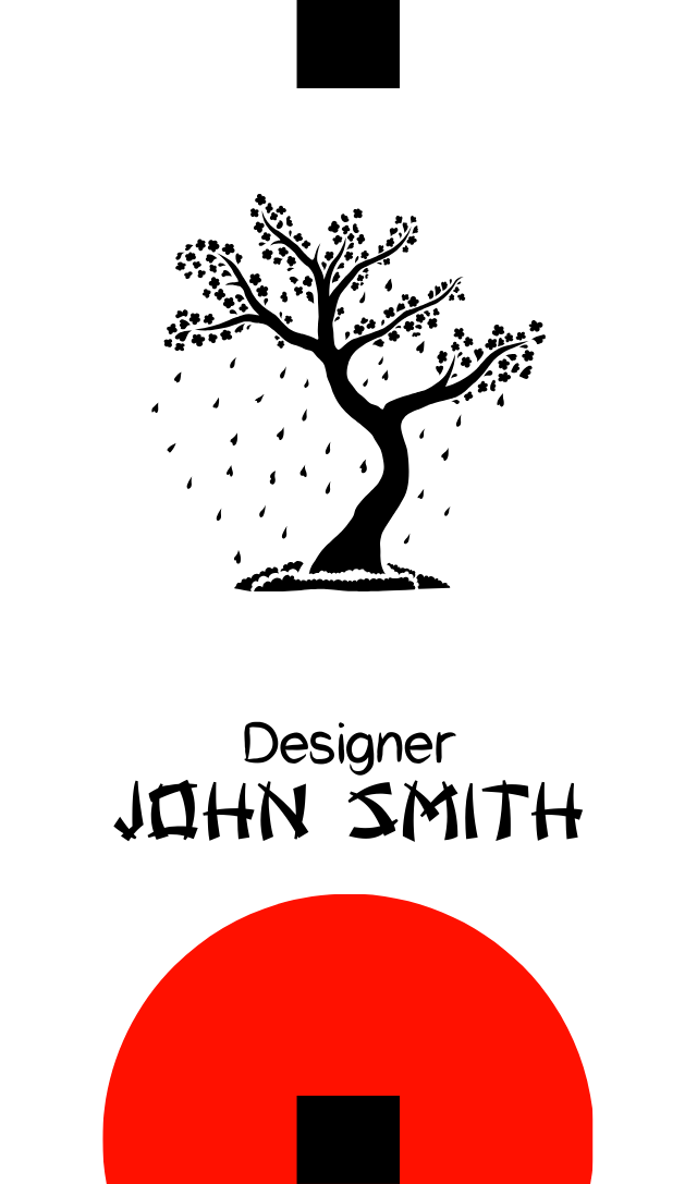 Business card japan (vertical)