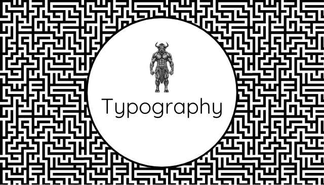Business card monochrome style