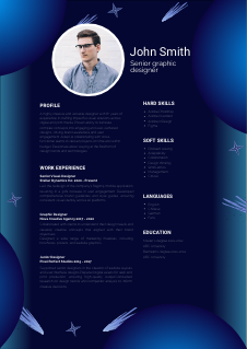 Resume Cosmic Design style