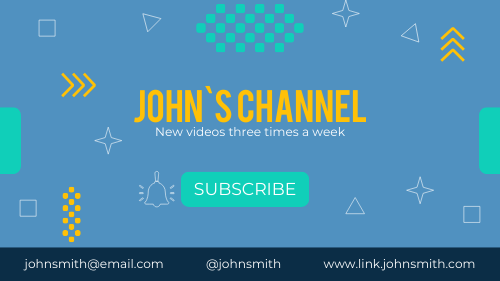 Youtube banner flat design