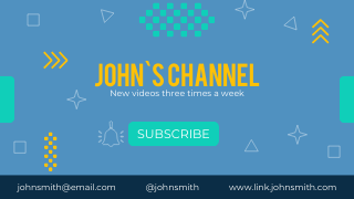 Youtube banner flat design