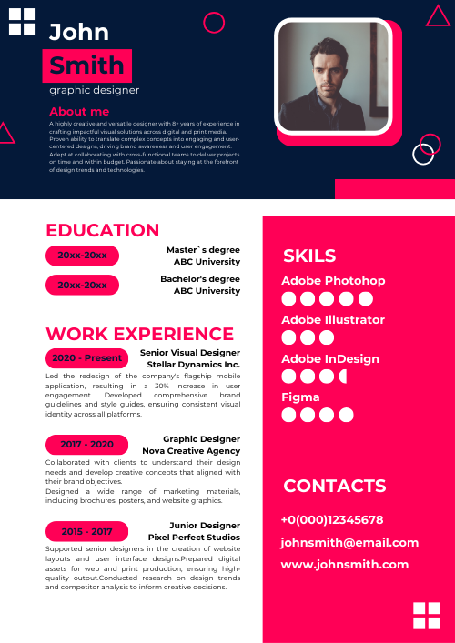 Resume flat design