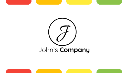 Busness card flat style