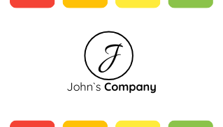 Busness card flat style
