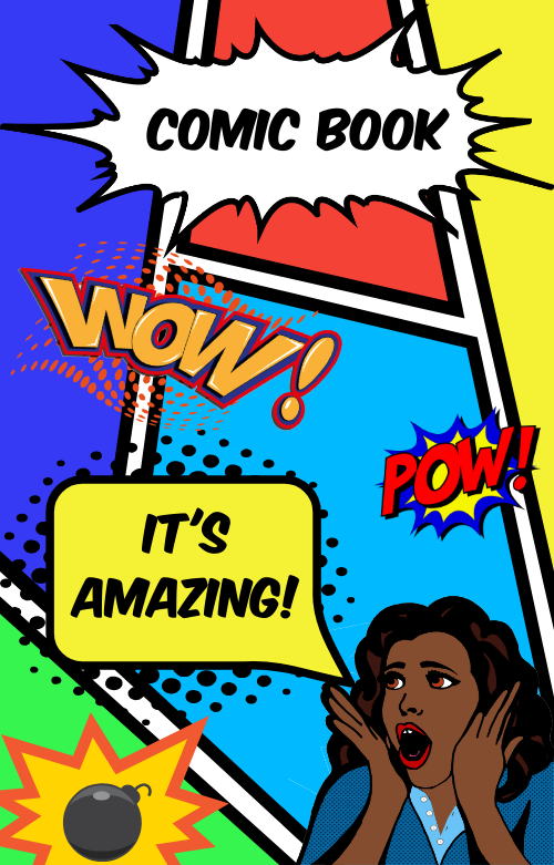 Ebook cover pop art style