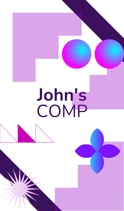 Business card abstract style (vertical)