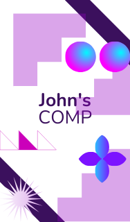 Business card abstract style (vertical)