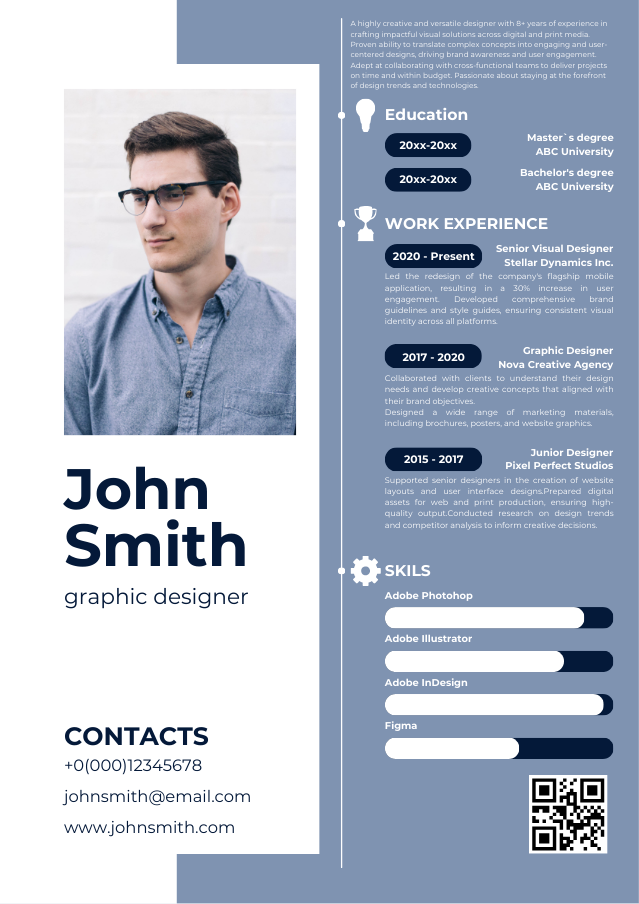 Resume abstract style