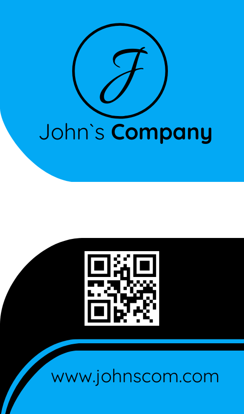 Business card modern style (vertical)