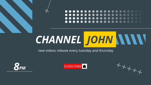 Youtube banner modern style