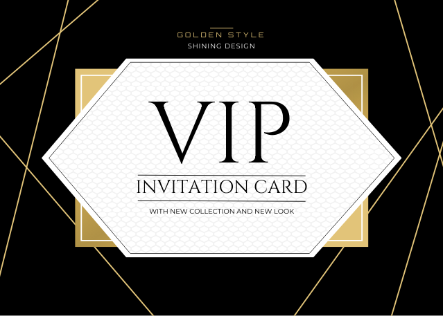 Invitation modern style