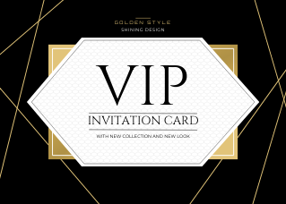 Invitation modern style