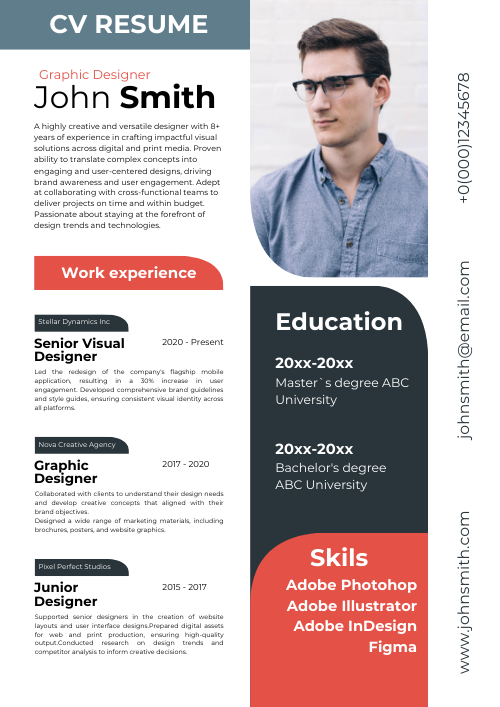Resume bauhaus style