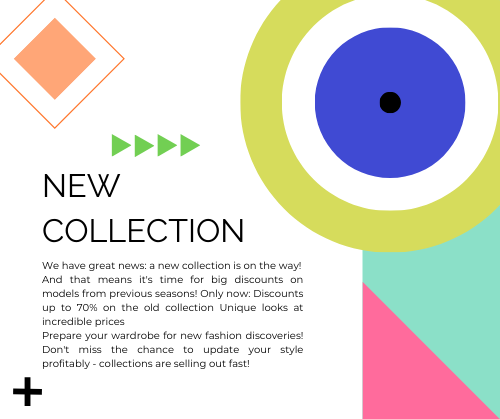 Facebook post bauhaus style