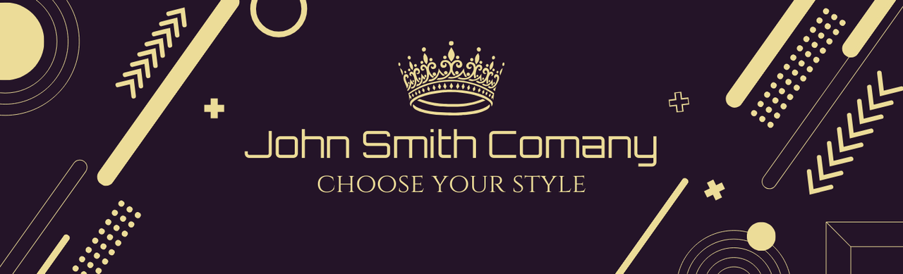 Linkedin banner memphis style