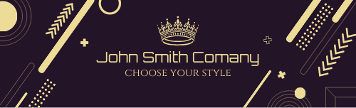 Linkedin banner memphis style
