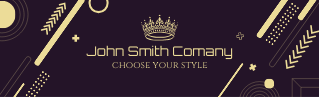 Linkedin banner memphis style
