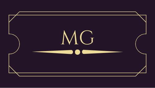 Business card art deco style