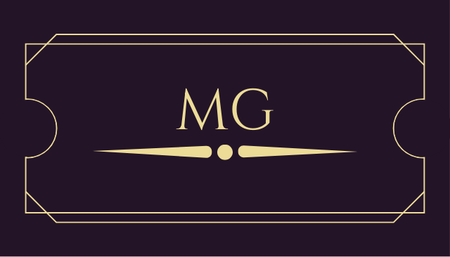 Business card art deco style