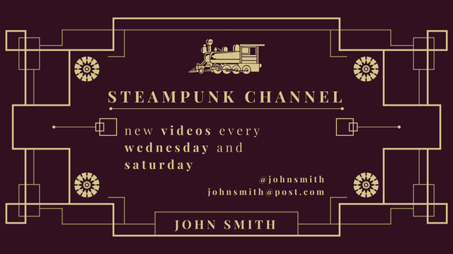 Youtube banner Art Deco style