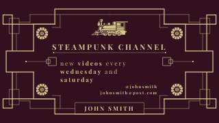 Youtube banner Art Deco style