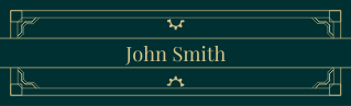 Linkedin banner Art Deco style