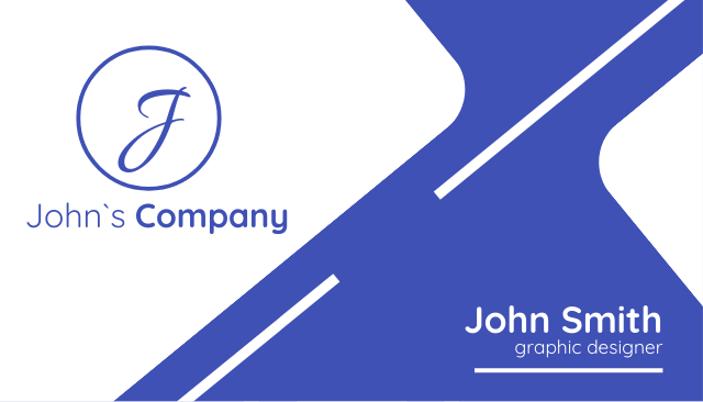 Business card Avant-garde style