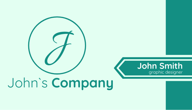 Business card Avant-garde style