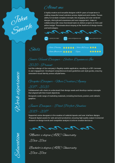 Resume Avant-garde style