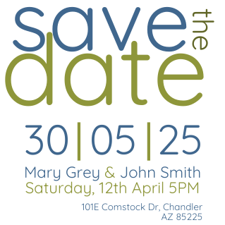 Invitation Avant-garde style