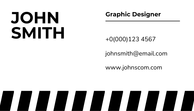 Business card swiss style