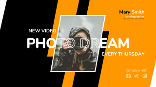 Youtube banner flat style