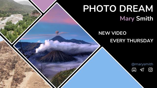 Youtube banner modern style
