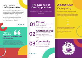 Brochure flat style