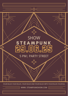 Flyer art deko style