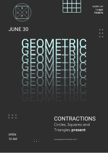Poster minimalist style