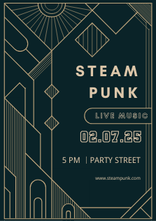 Poster art deko style