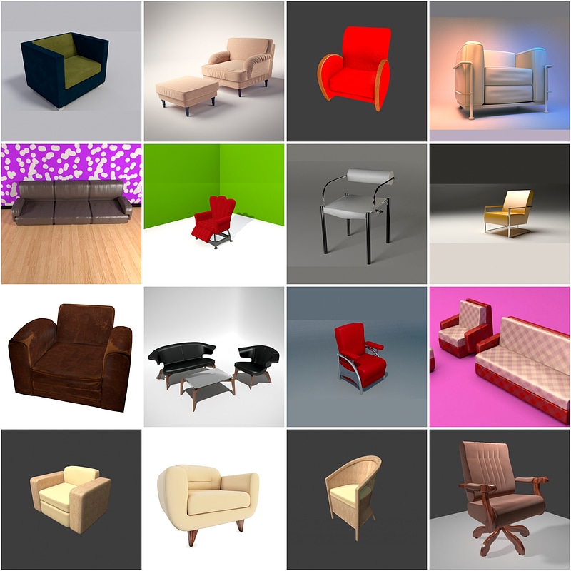 Conjunto de poltronas