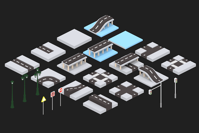 Street Road and Suburban Homes Pack