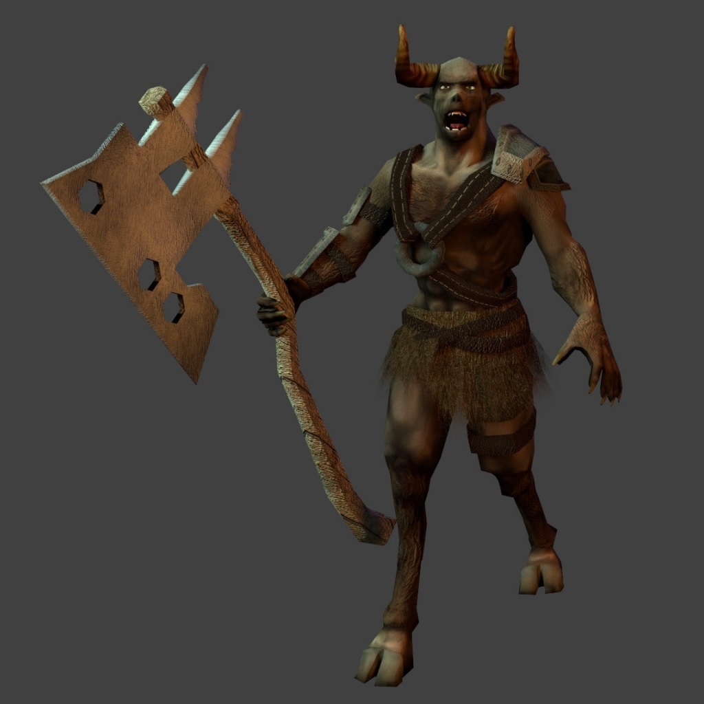 Faun with a Big Axe, Rigged, Textured.jpg