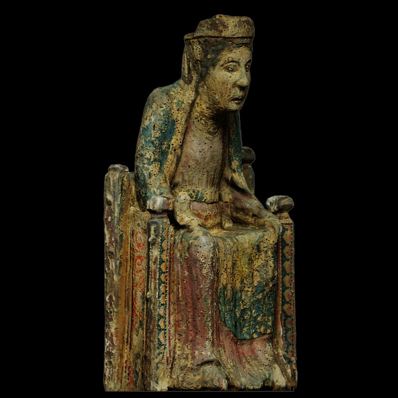 Romanesque Enthroned Madonna