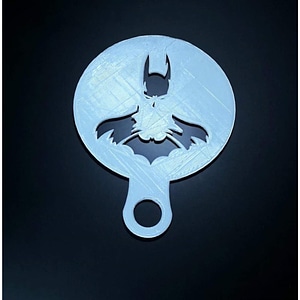 Batman Coffee Stencil