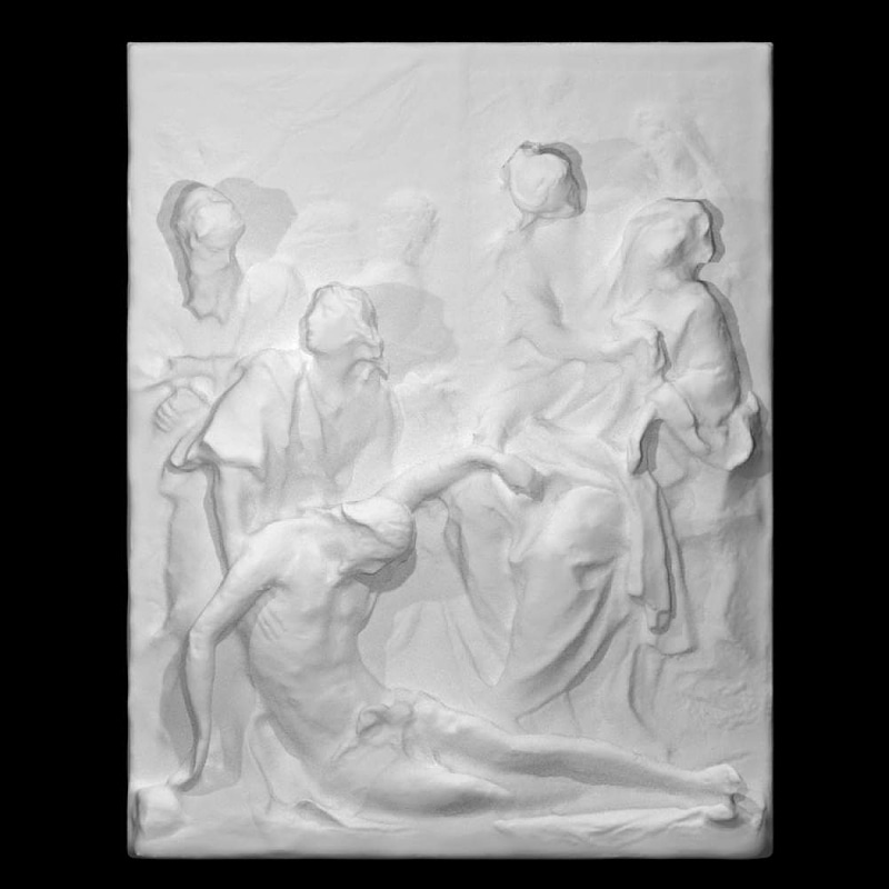 Virgin Mary Swooning Over the Dead Body of Christ at the Foot of the Cross