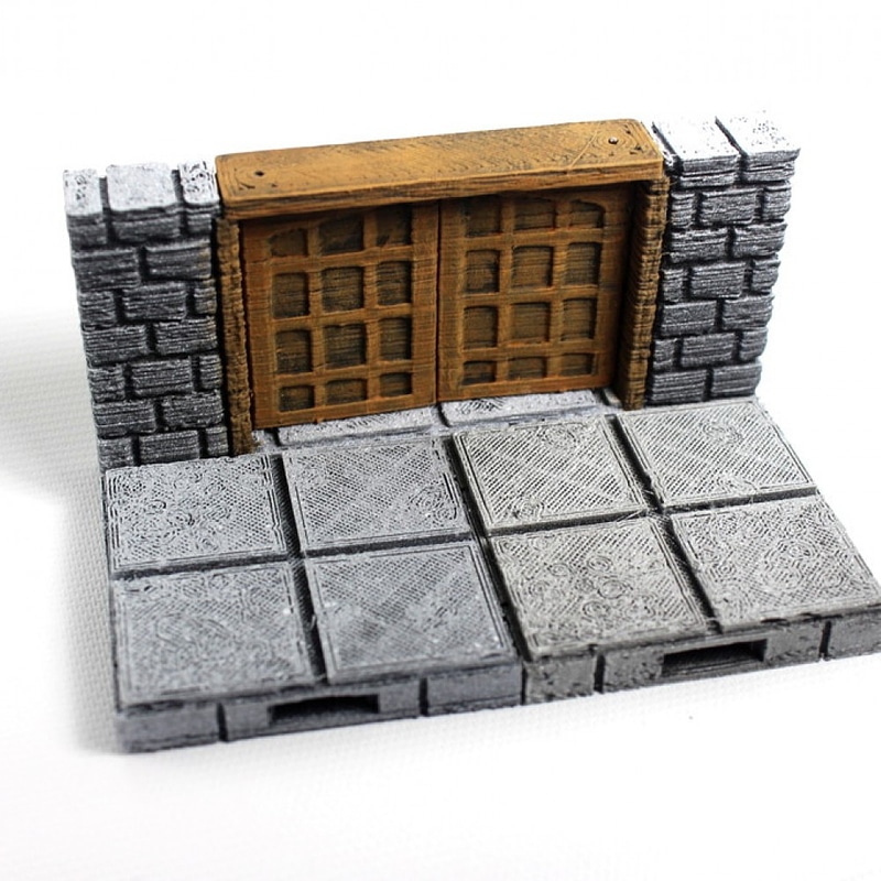 Cut-Stone Square Doors
