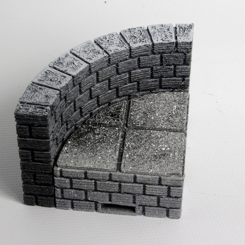 Cut-Stone Curved Risers