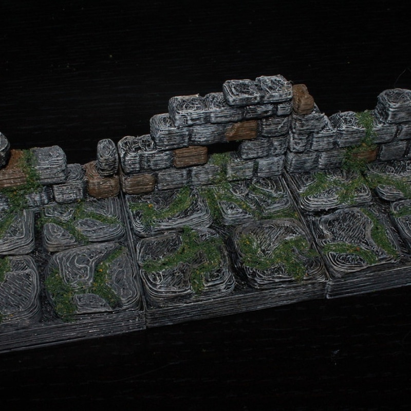 Ruined Wall Tile