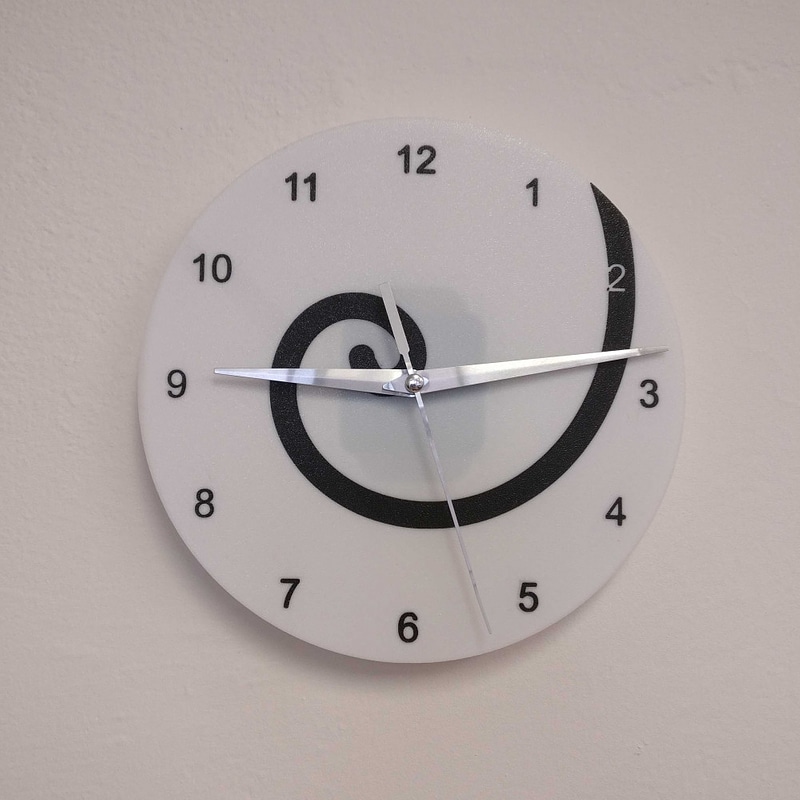 Fibonacci Spiral Clock