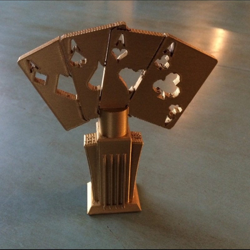 Card or Poker Trophy