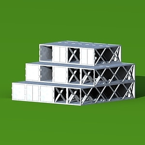 1/4 Inch Scale Shipping Container Models for Architectural Concepts ...