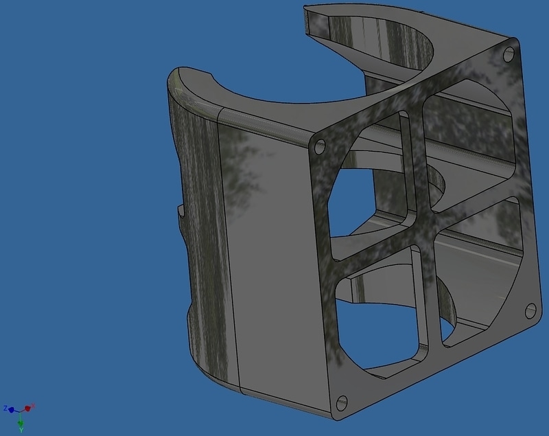 Round Nema23 Fan mount